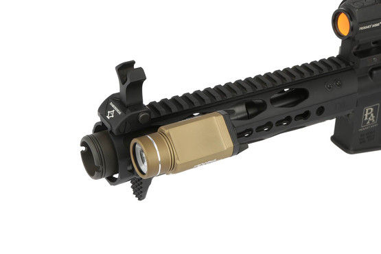 Streamlight TLR1 HL weapon light 800 Lumens attached to an AR-15 rail
